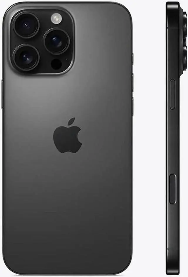 Alt view image 2 of 5 - Apple iPhone 16 Pro Max 512GB Fully Unlocked, Black Titanium-Refurbished Very Good