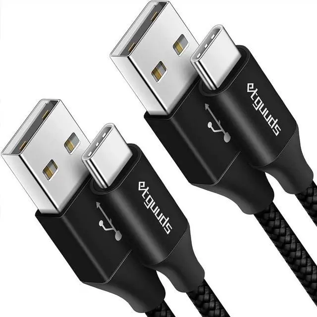Main image of [4ft 2-Pack] USB C Cable 3A Fast Charging USB A to Type C Charger Cable Braided for  Galaxy S22 S21 S20 S10 S9 S10E A10e A11 A13 A03s A32 A50 A51 A52 A53 A71 Note 20 10 9 Moto G G9