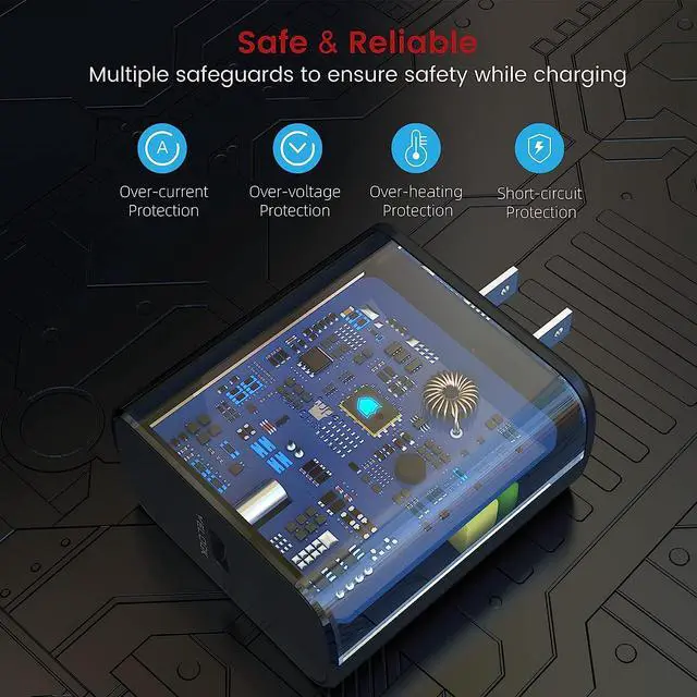 Alt view image 5 of 7 - S24 S23 S22 Ultra Charger, 45W USB-C Super Fast Charger Type C PPS/PD Wall Charging Block for Samsung Galaxy S24/S23/S22 Ultra/S22 Plus/S22/S20 Ultra/Note 20/Note 10+, Galaxy Tab(6.6ft Cable, Black)