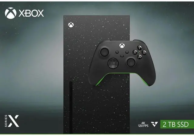 Alt view image 2 of 5 - Microsoft Xbox Series X 2 TB Disc Drive Galaxy Black Special Edition Bundle Includes Special Edition Wireless Controller
