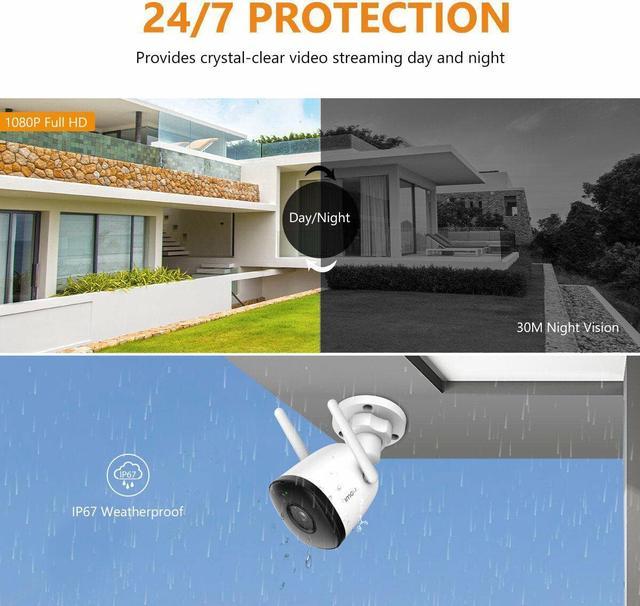 IMOU 1080P FHD WIFI IP Security Camera Wireless Outdoor Color Night Vision  Cam