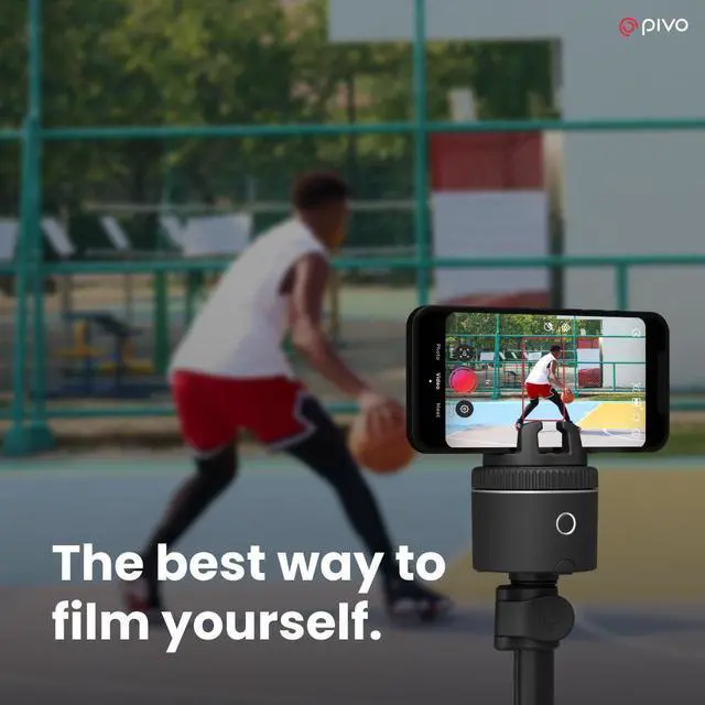 Alt view image 5 of 7 - Pivo Pod Auto Face Tracking Phone Holder, 360° Rotation, 6 Speed, Content Creator Essentials for Fitness Tracker, Live Streaming, Horse riding with Remote Control, Smart Mount, Travel Case, and Tripod