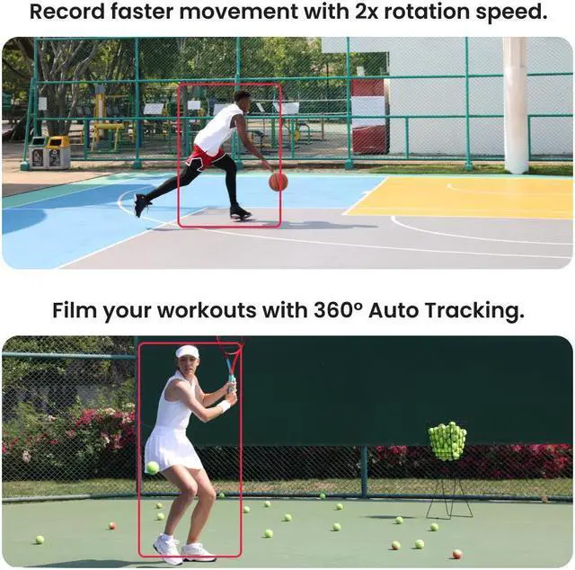 Alt view image 4 of 7 - Pivo Pod Auto Face Tracking Phone Holder, 360° Rotation, 6 Speed, Content Creator Essentials for Fitness Tracker, Live Streaming, Horse riding with Remote Control, Smart Mount, Travel Case, and Tripod