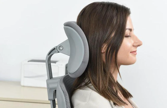 Alt view image 3 of 7 - LEBBAGE Ergonomic Office Chair, Computer Desk Chair with Adjustable Sponge Lumbar Support, Thick Cushion High Back Desk Chair, Adjustable Headrest and PU armrests,Big Size seat, Alloy Legs