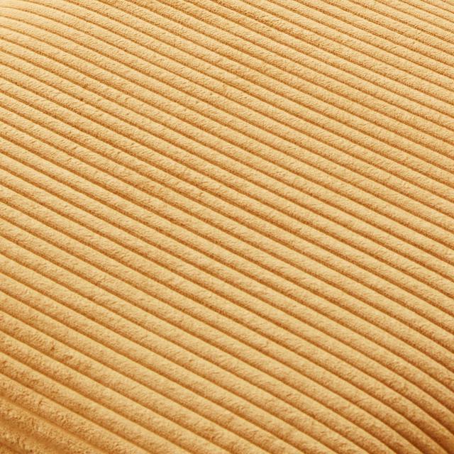Alt view image 7 of 7 - CHAYOU Classic Corduroy Chaise Lounge, Comfy Sofa Chaise Couch Chair, Upholstered Accent Chair with Ottoman for Living Room - Yellow