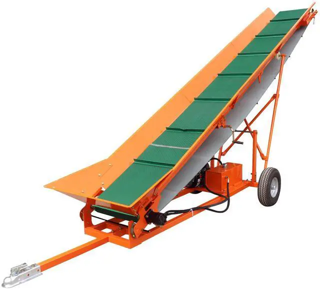 Alt view image 4 of 7 - Firewood Conveyor 6.5HP 208cc Gasoline Powered 19.7" Width PVC Belt Wood Conveyor Lifter Elevator with B&S Engine