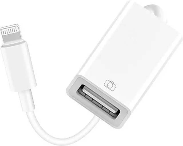Main image of Lightning to USB Camera Adapter Apple MFi Certified Lightning Female USB 3.0 OTG Cable Adapter Compatible with iPhone/iPad, Supports Connect Camera, Card Reader, USB Flash Drive, MIDI Keyboard, Mouse
