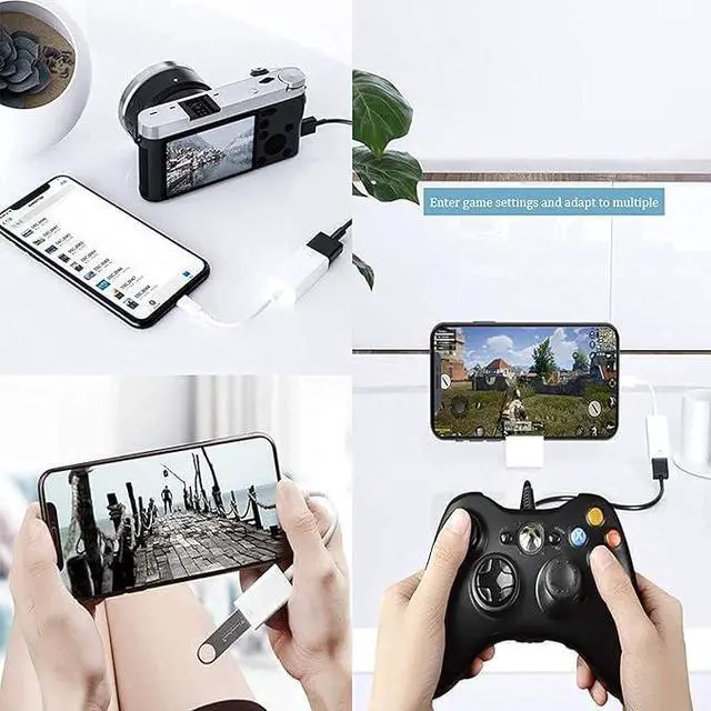 Alt view image 5 of 7 - Lightning to USB Camera Adapter Apple MFi Certified Lightning Female USB 3.0 OTG Cable Adapter Compatible with iPhone/iPad, Supports Connect Camera, Card Reader, USB Flash Drive, MIDI Keyboard, Mouse