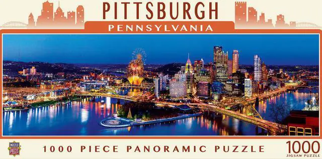 Alt view image 5 of 9 - MasterPieces Pittsburgh 1000 Piece Panoramic Jigsaw Puzzle