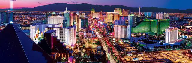 Alt view image 8 of 10 - city panoramics las vegas panoramic 1000 piece jigsaw puzzle