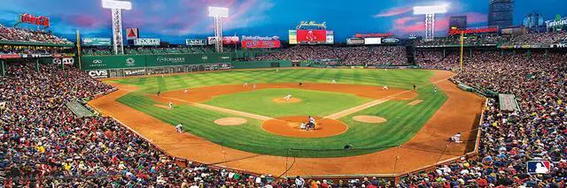 Alt view image 4 of 6 - MasterPieces MLB Boston Red Sox Stadium Panoramic Jigsaw PuzzleFenway Park Home of the Green Monster 1000 Pieces