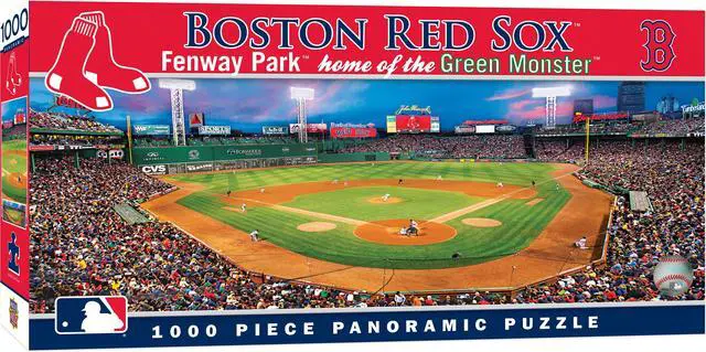Alt view image 2 of 6 - MasterPieces MLB Boston Red Sox Stadium Panoramic Jigsaw PuzzleFenway Park Home of the Green Monster 1000 Pieces