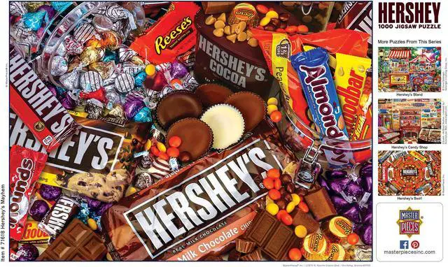 Alt view image 9 of 11 - Masterpieces Puzzle Co.,  Hershey Mayhem 1000 Piece Puzzle