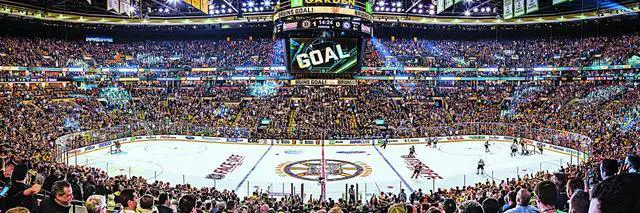 Alt view image 3 of 6 - MasterPieces 1000 Piece Sports Jigsaw Puzzle - NHL Boston Bruins Center View Panoramic - 13"x39"