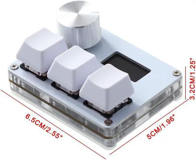 Alt view image 5 of 6 - Magneticaxis O3C OSU Keyboard Custom Macro Mechanical Keyboard With IPS Color Screen Knob Gaming Keyboard Rapid Trigger 3 Keys 1 Knob Keypad