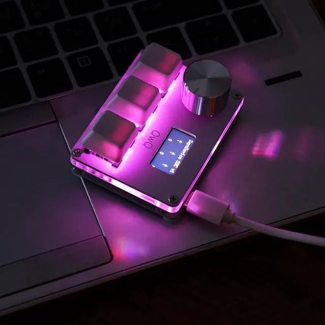 Alt view image 3 of 6 - Magneticaxis O3C OSU Keyboard Custom Macro Mechanical Keyboard With IPS Color Screen Knob Gaming Keyboard Rapid Trigger 3 Keys 1 Knob Keypad