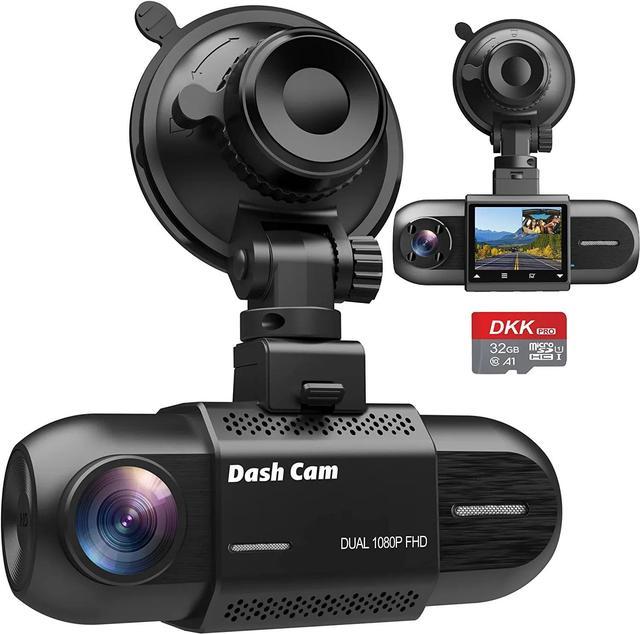 Dash Camera for Cars Super Night Vision Dash Cam Front and Rear with 32G SD Card 1080p FHD DVR Car Dashboard Camera with G-Sensor WDR Parking