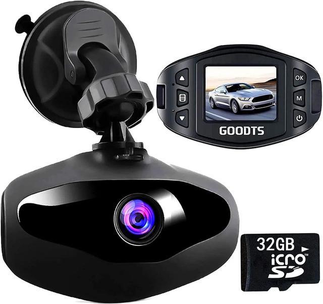 Dash Cam Front 1080P FHD, GOODTS Dash Camera for Cars, Mini Dashcam Car  Camera with 1.5-Inch Screen, Dashboard Camera Driving Recorder with  G-Sensor, Parking Monitor, Loop Recording, 32GB SD Card 