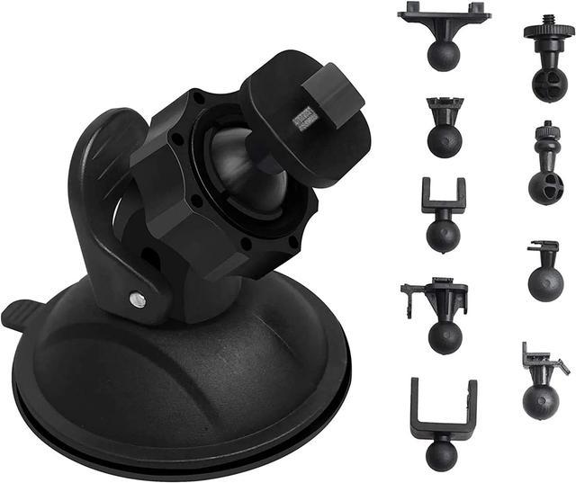 Dash Cam Suction Mount with 15+ Swivel Ball Adapters Compatible with Rexing  V1, UGSHD, Falcon F170, KDLINKS, Vantrue, APEMAN, , Z-Edge, Roav, Old  Shark, YI, Peztio, UGSHD and Most Dash Cameras 