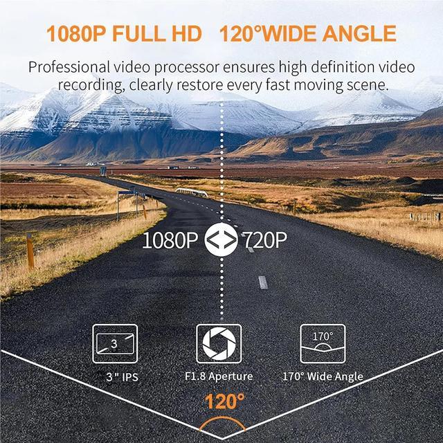 ANGEL CASE Dash Cam,2022 New Version 1080P Full HD Dash Camera for Cars  Front with 3-Inch LCD Screen, 170°Wide Angle, WDR, G-Sensor, Loop Recording,  Parking Monitor, Motion Detection 