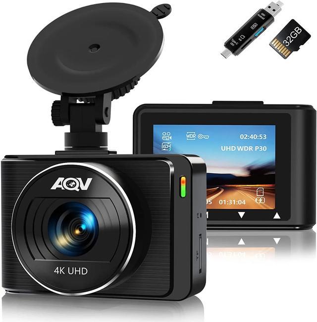Dash Cam AQV, Dash Cam Front 4k Built-in GPS, SNOY IMX335 Sensor