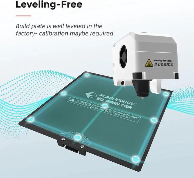 Alt view image 3 of 6 - FLASHFORGE Adventurer 3 3D Printer Leveling-Free with Quick Removable Nozzle and Heating Bed, Built-in HD Camera, Wi-Fi Cloud Printing