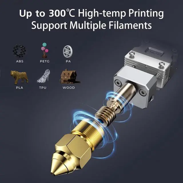 Alt view image 2 of 7 - Creality Ender 3 S1 Pro 3D Printer with 300 High-Temp Nozzle, Sprite All Metal Direct Drive Extruder, PEI Bed and CR Touch Auto Leveling Print Size 8.6×8.6×10.6in, Upgraded Ender 3 S1
