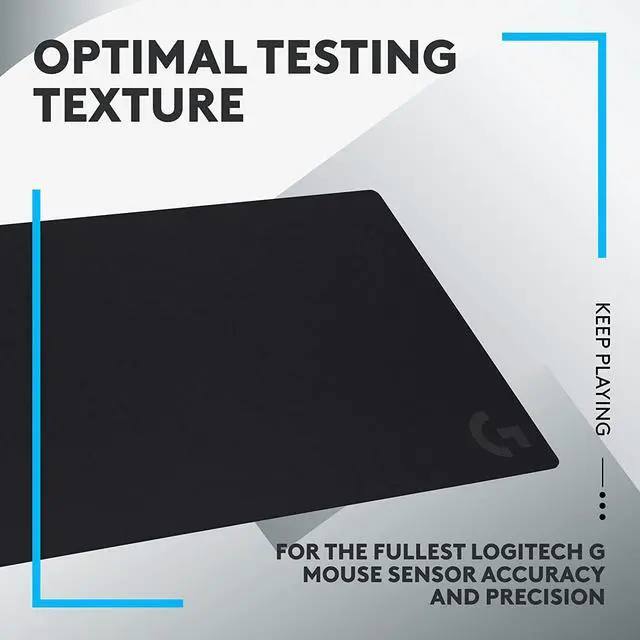 Alt view image 5 of 7 - G840 XL Cloth Gaming Mouse Pad - 0.12 in Thin, Stable Rubber Base, Performance-Tuned Surface - Black