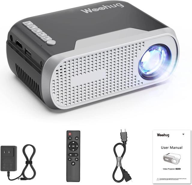 Zoologisk have Flyve drage Helt tør Mini Projector for iPhone, Woohug Mini Portable Projector for Kids Gifts,  Movie Projector for Outdoor use, Small Home Theater Projector Full HD 1080P  Supported Projector Compatible with HDMI, USB Business Projectors -