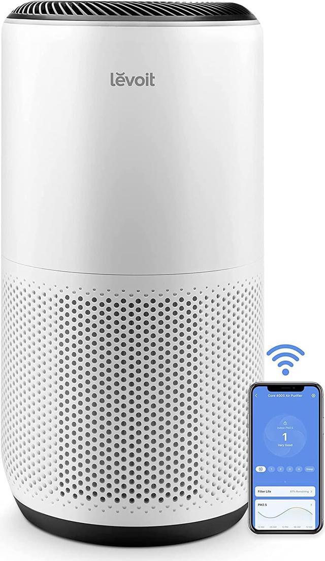 Levoit Air Purifier for Home, Quiet HEPA Filter Removes Pollen, Allergy  Particles, Dust, Smoke, Portable Air Cleaner for Bedroom with 3 Speeds,  Night