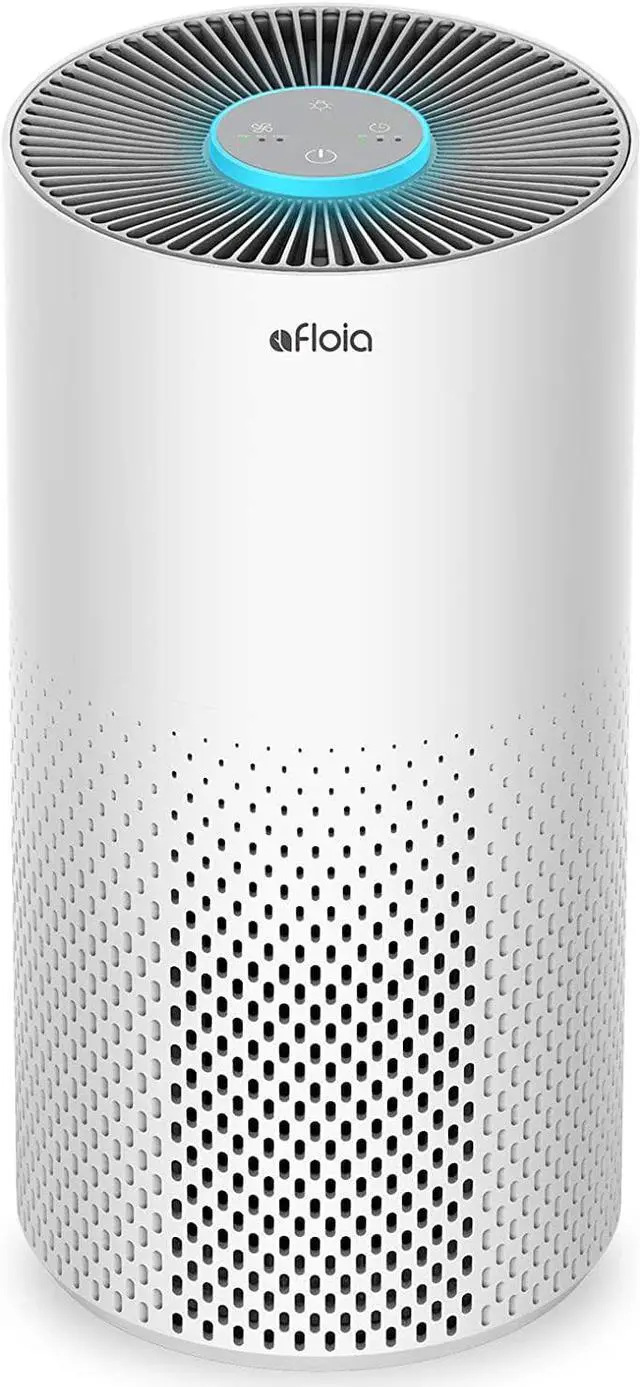 Main image of Air Purifiers for Home Bedroom Large Room Up to 1076 Ft², True HEPA Filter Air Purifier for Pets Dust Pollen Allergies Dander Mold Odor Smoke, 22dB&7 Color Light, Kilo White