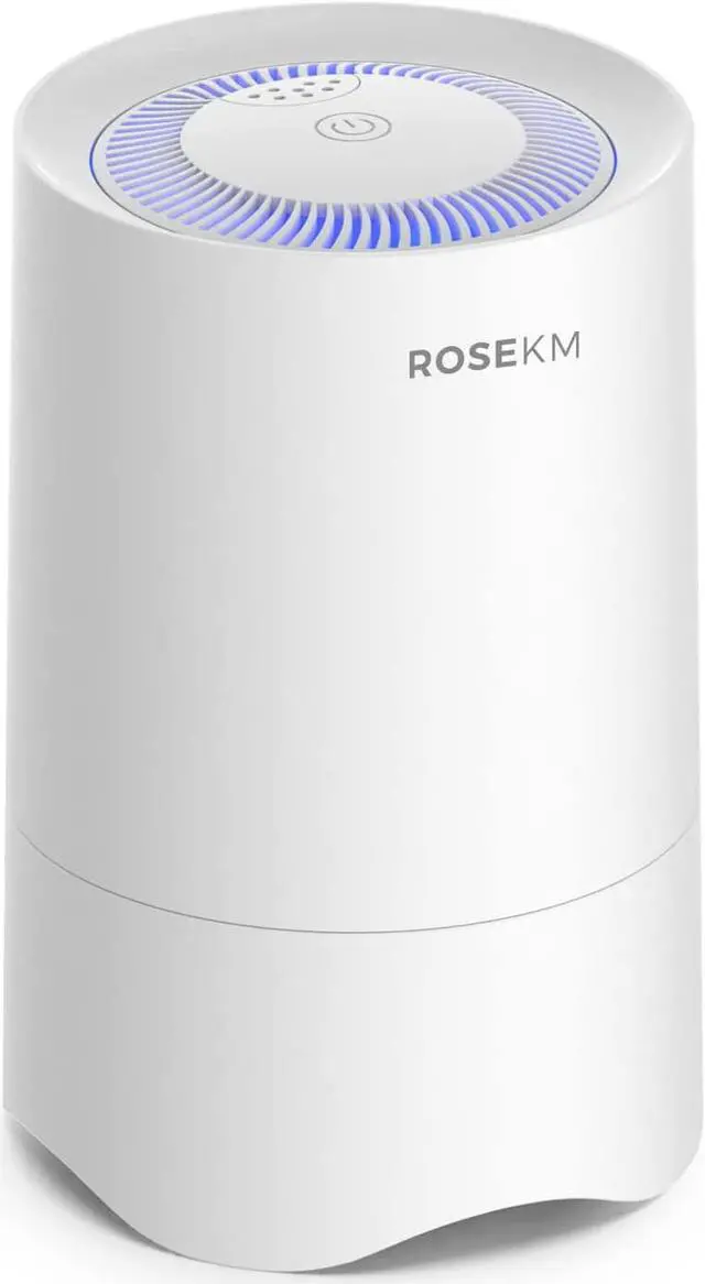 Main image of Small Air Purifier for Home Bedroom, Personal Desk Mini Air Purifier, Room Hepa Air Purifier Fresheners Cleaner for Dorm, Pets, Smoke, Desktop, Office (White)