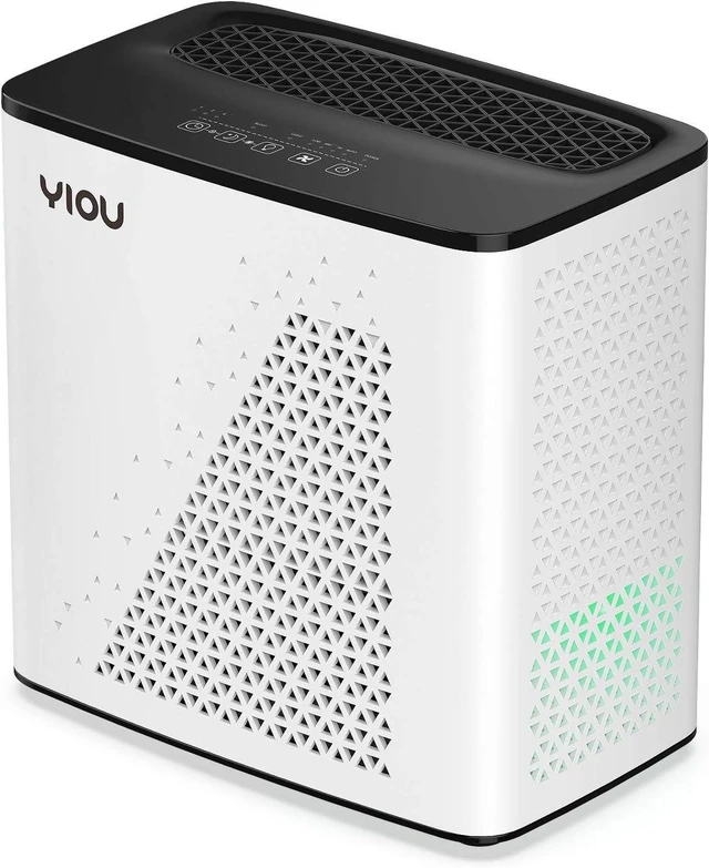 Main image of YIOU Air Purifiers for Home Large Room up to 547 ft², H13 True HEPA Air Filter 20dB Air Cleaner Odor Eliminator for Allergies Smoke Dust Pollen, Black