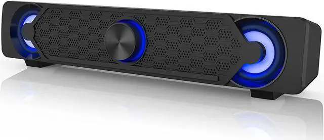Main image of Smalody Computer Speakers, PC Speaker Mini Led Soundbar Cool Design Perfect for Monitor Gaming Laptop Desktop Notebook