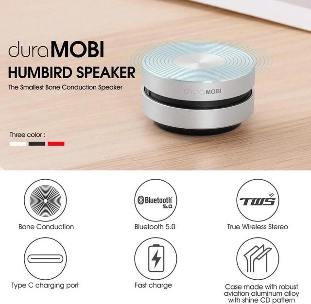 Alt view image 2 of 7 - Humbird Speaker Bone Conduction Speaker dura mobi Speakers Make Anything Speaker Tiny Speaker duramobi Speaker dura Speaker