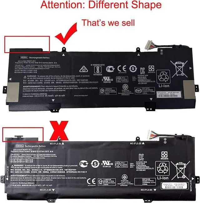 Alt view image 6 of 7 - KB06XL 902499-856 902499-855 902401-2C1 Laptop Battery Replacement for HP Spectre X360 15 15-Bl012DX 15-BL0XX 15-BL1XX 15-BL002XX 15T-BL000 15T-BL100 Z6K99EA Series KBO6XL HSTNN-DB7R TPN-Q179