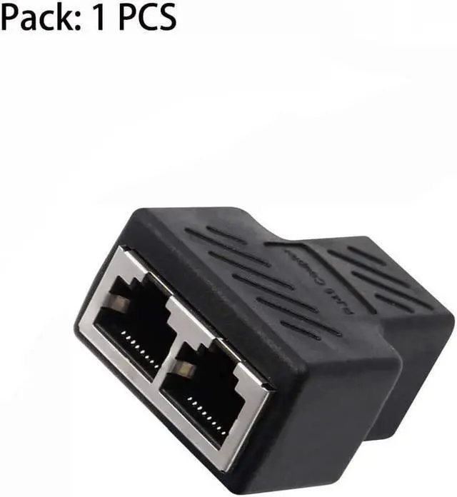 Alt view image 6 of 6 - RJ45 Splitter Adapter, USB 1 to 2 Network Connector Dual LAN Ethernet Socket 8P8C Extender Plug &Cable for Cat5, Cat5e, Cat6, Cat7