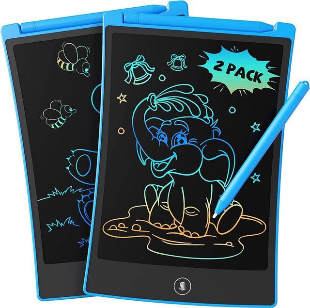 TEKFUN 2 Pack LCD Writing Tablet with 4 Stylus , 8.5in Erasable