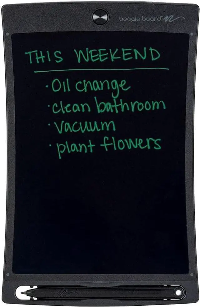 Main image of Boogie Board Jot Reusable Writing Tablet- Includes 8.5 in LCD Writing Tablet, Instant Erase, Stylus Pen, Built in Magnets and Kickstand, Gray