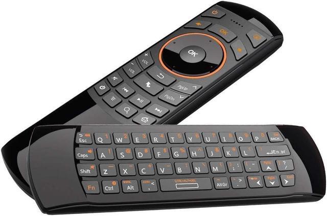 Alt view image 4 of 7 - Rii K25 Multifunction Portable 2.4GHz Mini Wireless Fly Mouse Keyboard and Remote Control with Rechargeable Li-ion Battery (Black)