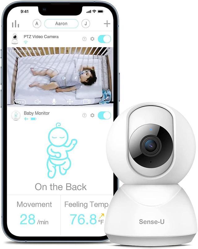 Sense-U Video Baby Monitor with Remote Pan-Tilt-Zoom Camera, 2-Way