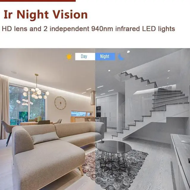 Alt view image 5 of 7 - Pyzzia Smallest WiFi Wireless Security Camera 1080P HD Smart Home Cameras Dome IP Surveillance Cameras Motion Detection&Night Vision Indoor App Remote Control No Battery