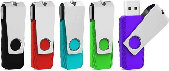 Main image of 64GB Flash Drive 3.0 5 Pack 64GB USB 3.0 Thumb Drive USB Drive 64GB Jump Drive Memory Stick Multi Pack 64GB Flash Drives (64G 5 Mixed Colors: Black Red Cyan Green Purple)