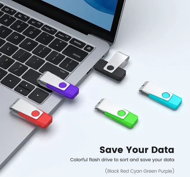 Alt view image 6 of 7 - 64GB Flash Drive 3.0 5 Pack 64GB USB 3.0 Thumb Drive USB Drive 64GB Jump Drive Memory Stick Multi Pack 64GB Flash Drives (64G 5 Mixed Colors: Black Red Cyan Green Purple)