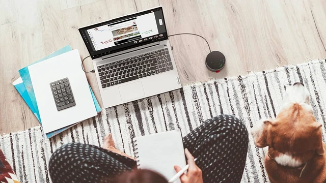 Alt view image 7 of 7 - Lenovo Go Wired Speakerphone - Omni-Directional Mic - Plug-and-Play - USB-C Connectivity - Certified for Microsoft Teams, Gray
