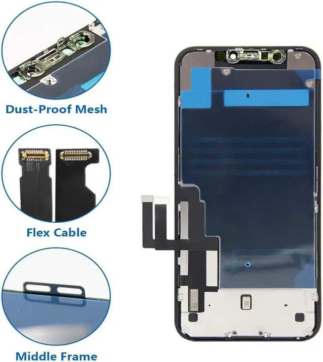 Alt view image 3 of 6 - for iPhone 11 Screen Replacement,LCD Display 3D Touch Digitizer Assembly,Compatible with iPhone 11 Screen Replacement 6.1 inch (Model A2111, A2223, A2221) with Repair Tools and Screen Protector