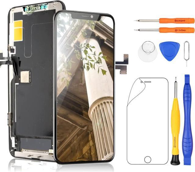 for iPhone 11 Pro Max Screen Replacement 6.5 inch LCD Display 3D Touch  Digitizer Frame Assembly Full Repair Kit with Repair Tools, Screen  Protector