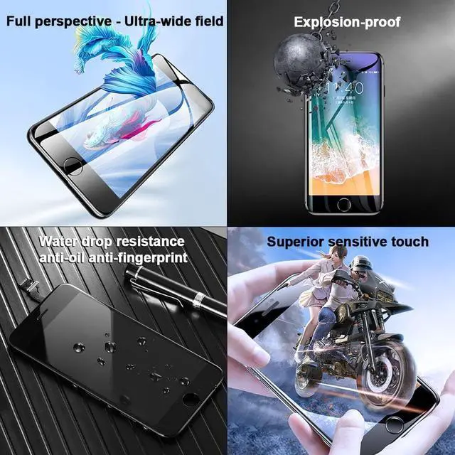 Alt view image 6 of 7 - for iPhone 8/SE 2020 LCD Screen Replacement White 4.7 Inch Frame Assembly Display 3D Touch Screen Digitizer with Repair Tools Kit Tempered Glass Screen Protector for A1863, A1905, A1906