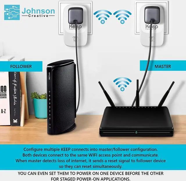 Alt view image 7 of 7 - Uptime Essentials  Self-Healing Always Router + Smart Wi-Fi Reset Device Combo