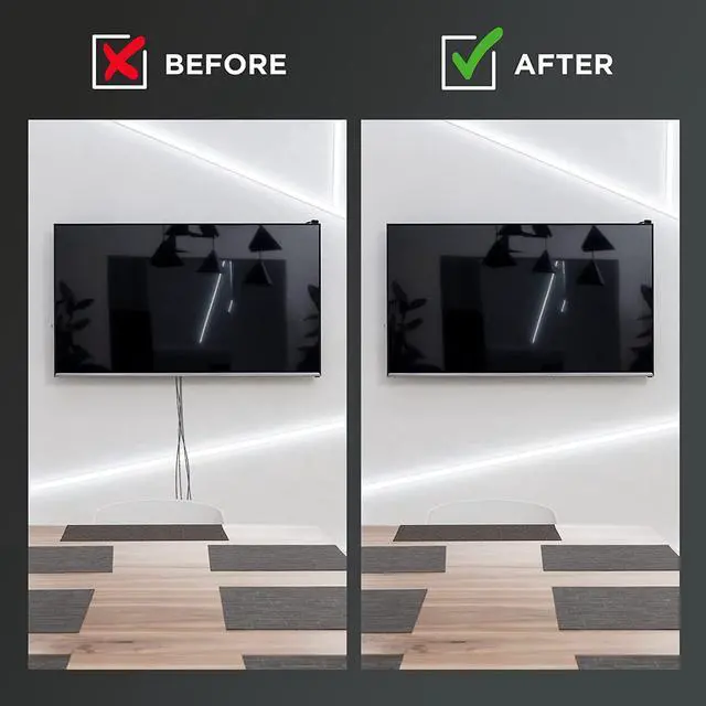 Alt view image 4 of 7 - Electronics In Wall Cable Management Kit Behind Wall TV Wire Kit With Duplex Power Outlet - In Wall Cord Concealer With 3 Interchangeable Cable Inserts - Easy DIY Without Electrician White